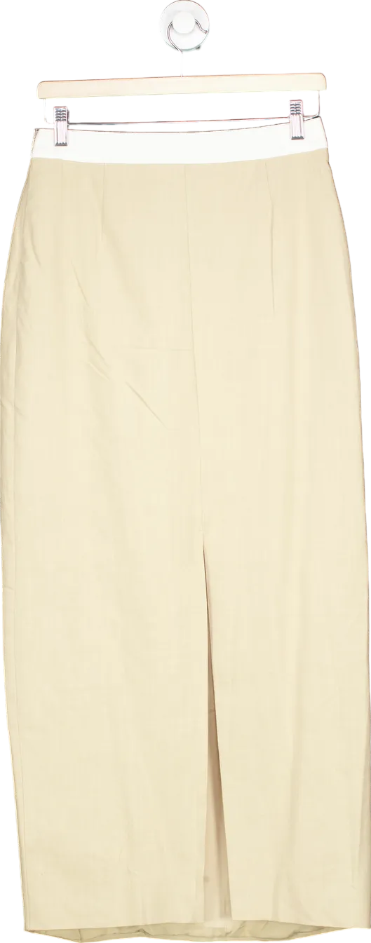 4th & Reckless Beige Eliana Skirt UK 10