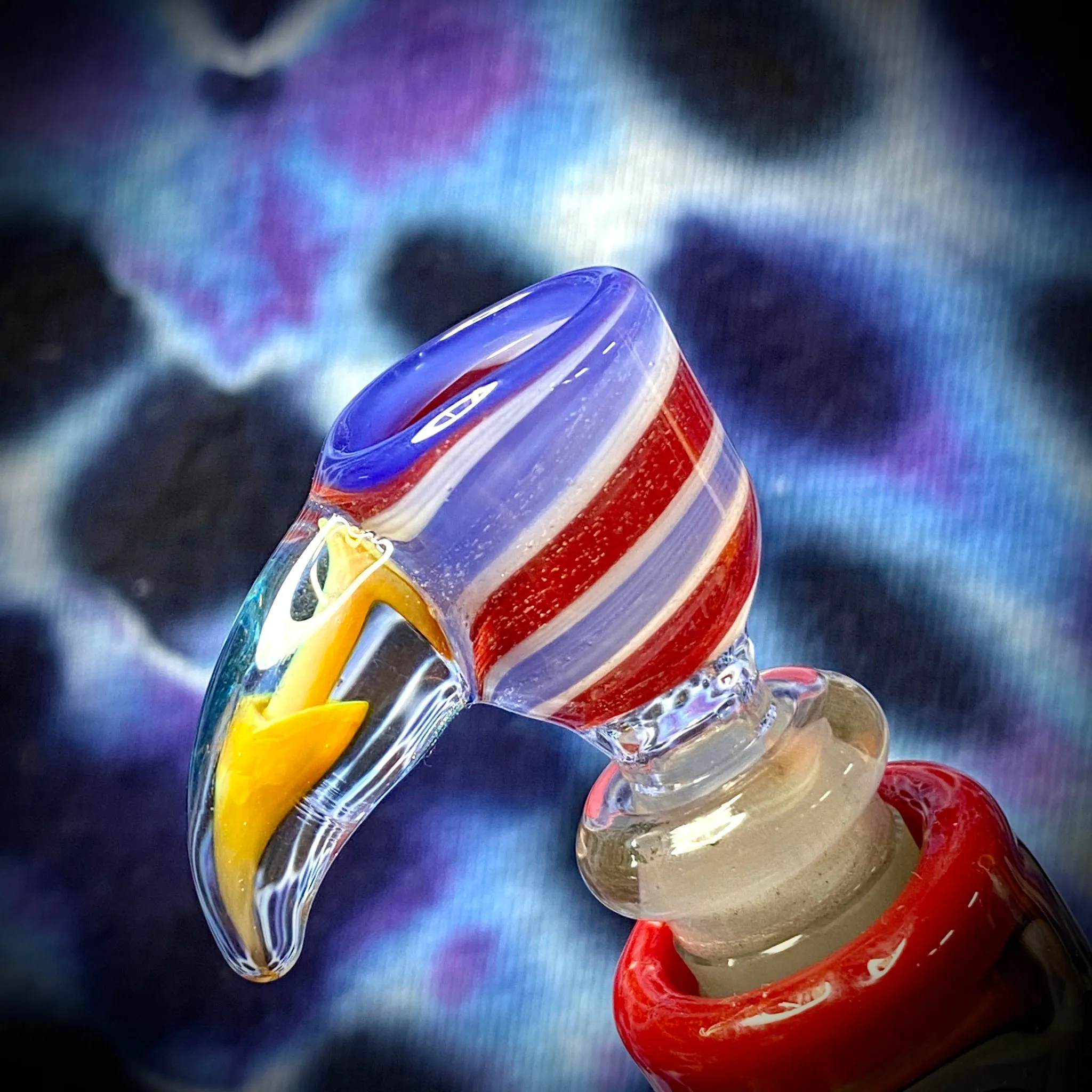 7.25 Heady Multicolor Wig-Wag Beaker Rig Set by Pharo