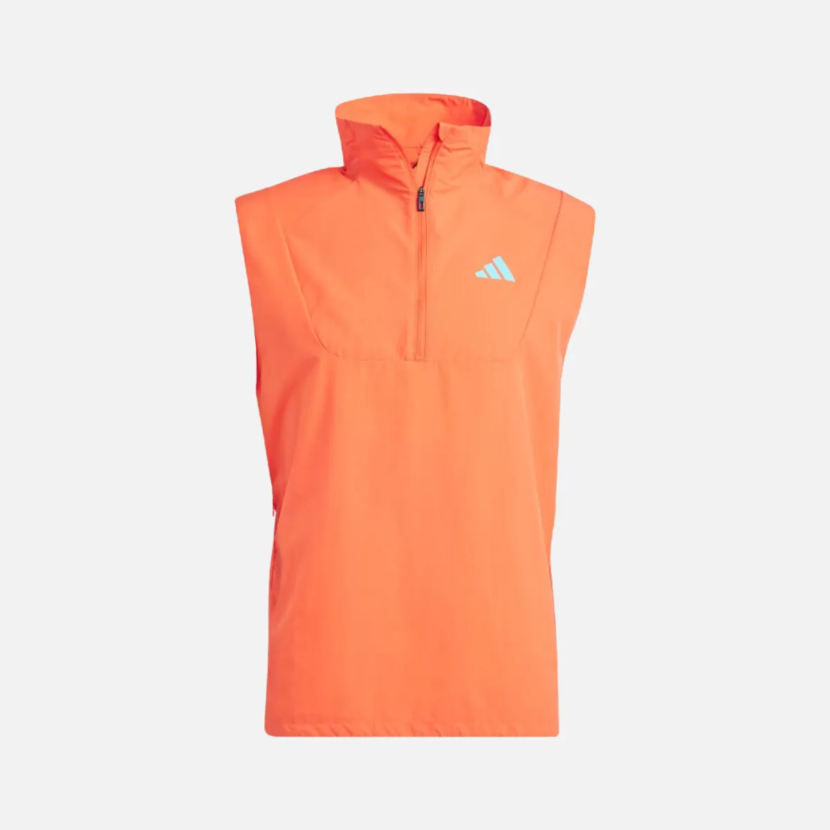 Adidas Adizero Half-Zip Men's Running Vest -Bright Red