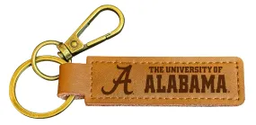 Alabama Crimson Tide Leather Keychain 3.25 Long Officially Licensed Collegiate Product