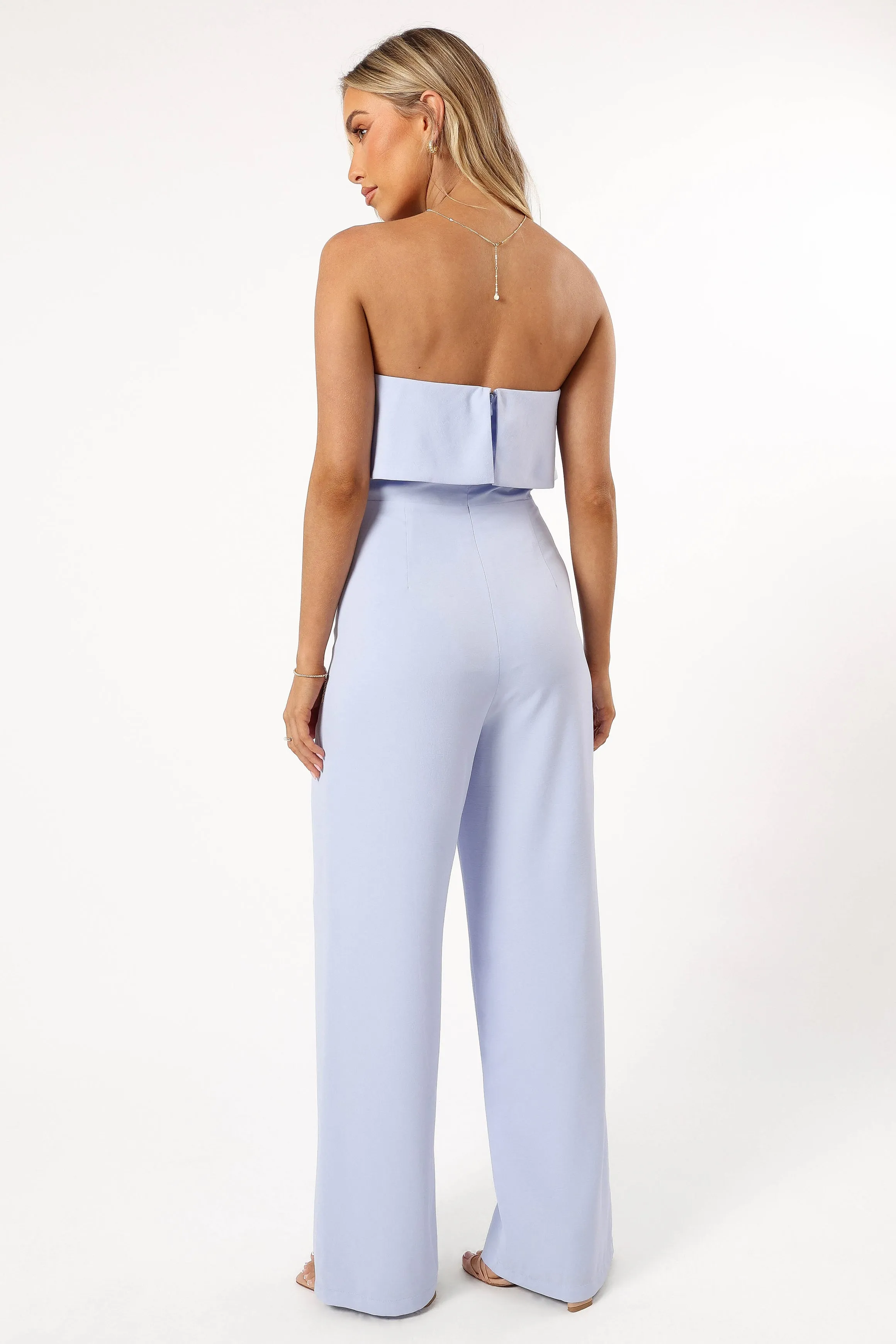 Annabella Strapless Jumpsuit - Blue