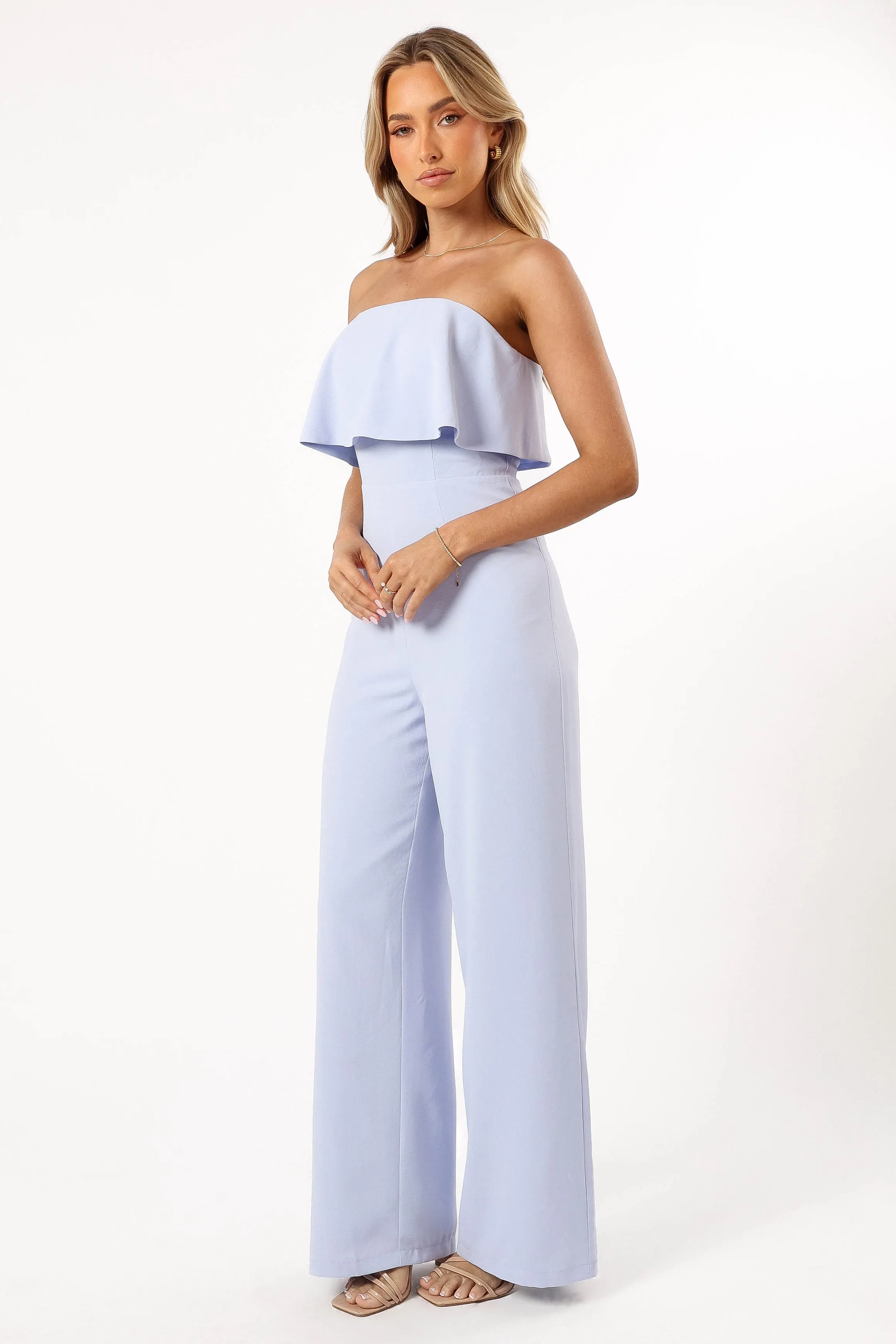 Annabella Strapless Jumpsuit - Blue