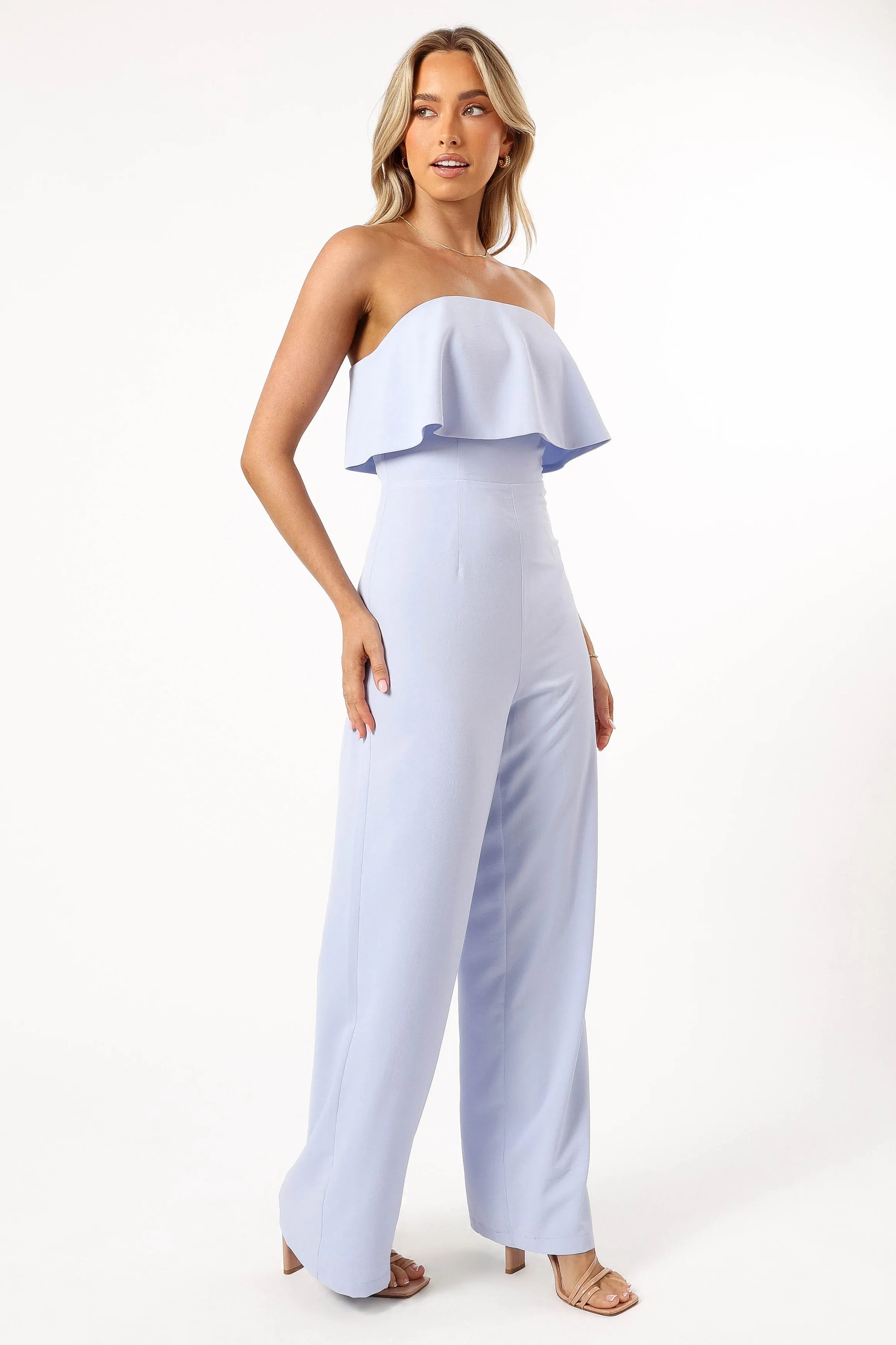 Annabella Strapless Jumpsuit - Blue