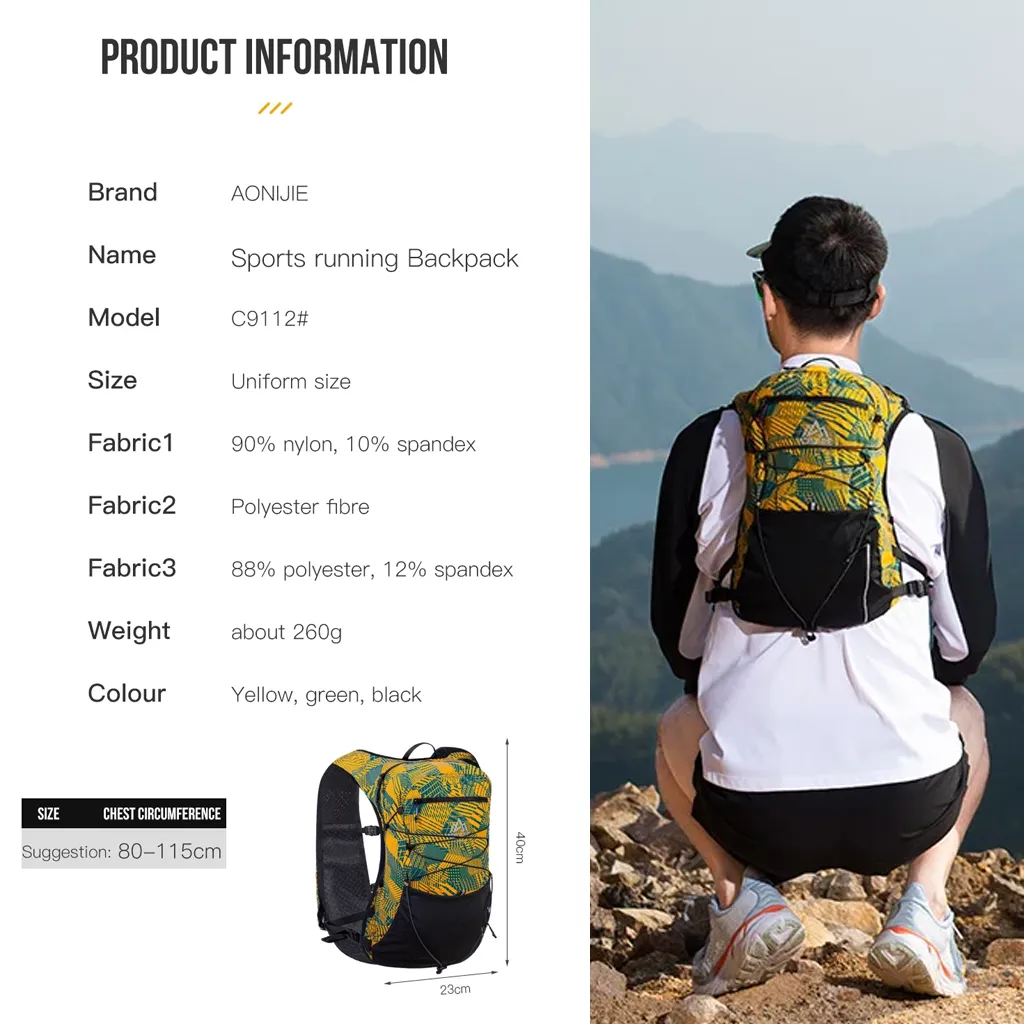 Aonijie Running Vest Hydration Pack C9112