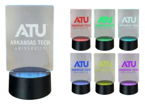 Arkansas Tech University Acrylic Color Changing LED Night Light with Remote and USB plug in Officially Licensed Collegiate Product