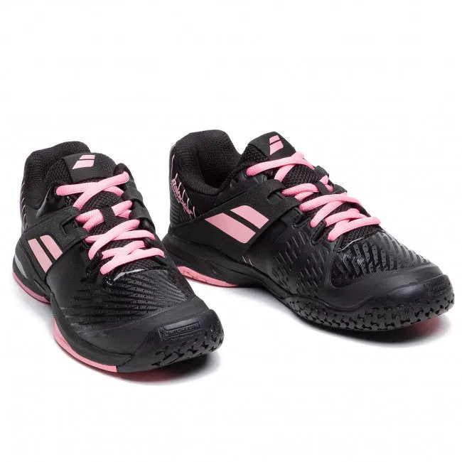 Babolat Propulse All Court Kids & Women Black Pink Handball Volleyball Tennis Shoes