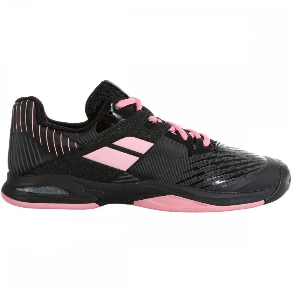 Babolat Propulse All Court Kids & Women Black Pink Handball Volleyball Tennis Shoes