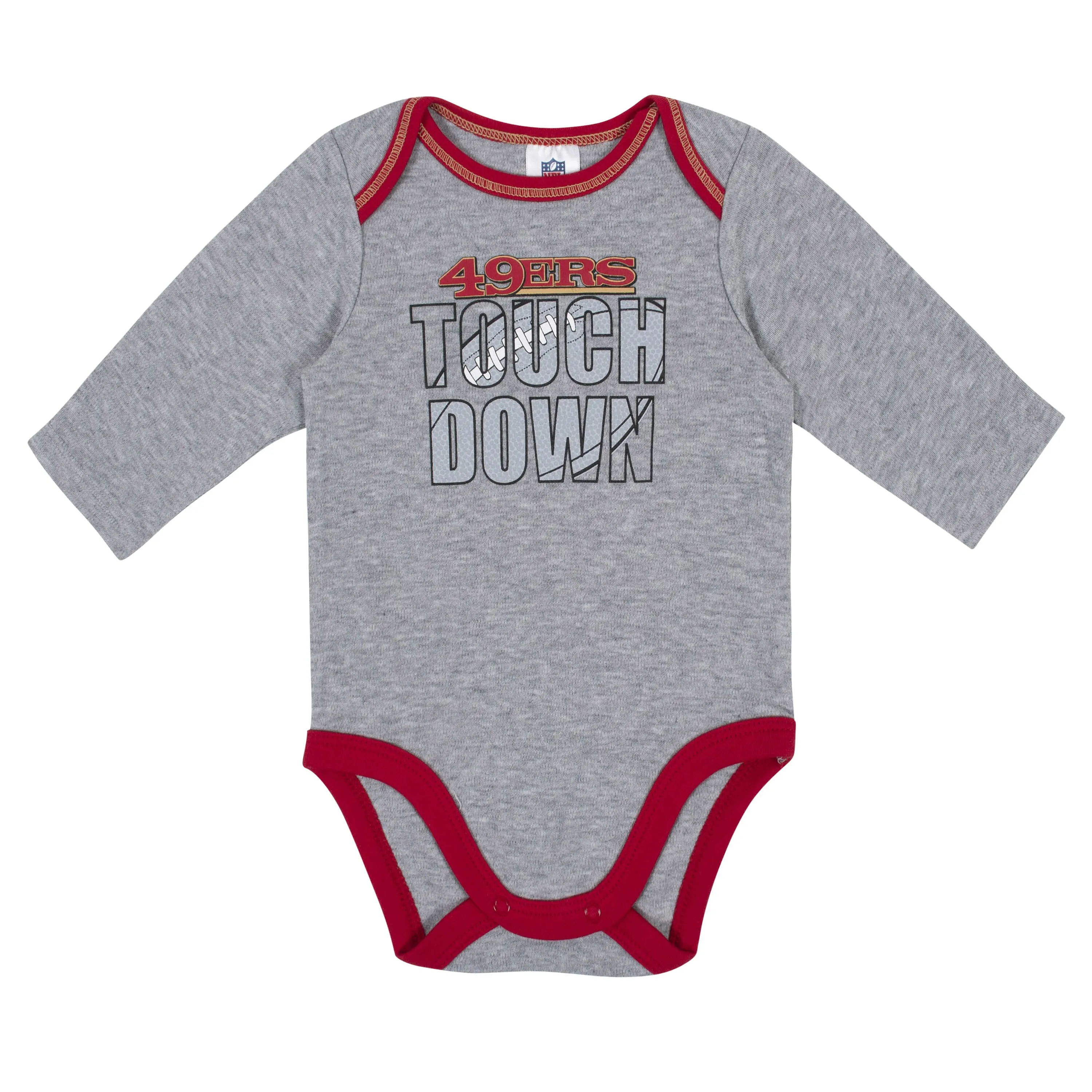 Baby Boys San Francisco 49ers Long Sleeve Bodysuit, 2-pack