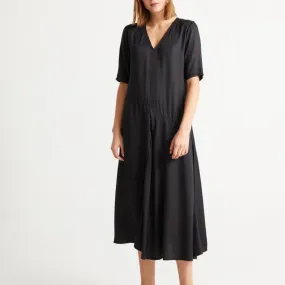 Bambola Dress In Black Tencel