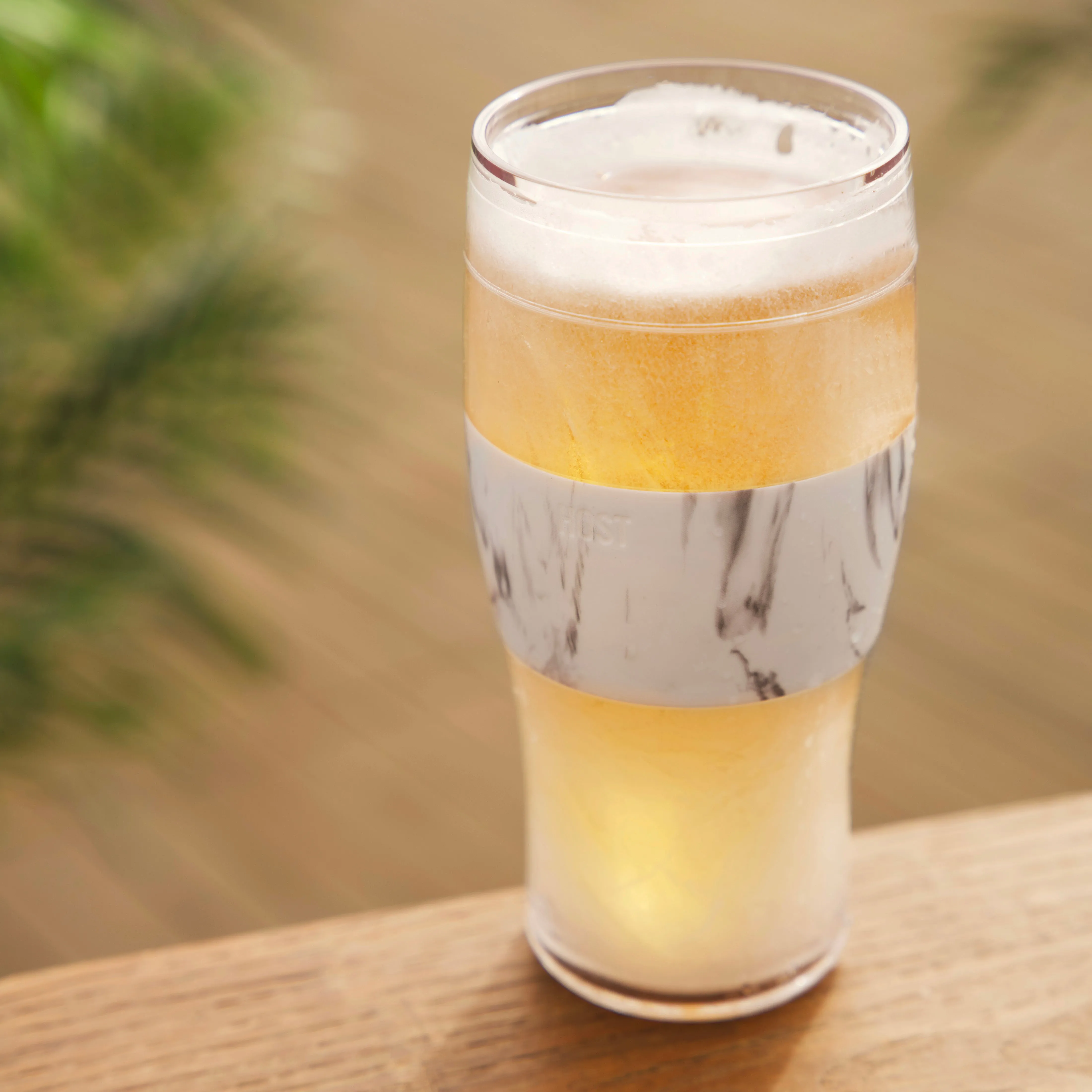 Beer FREEZE™ Cooling Cups in Marble, Set of 2