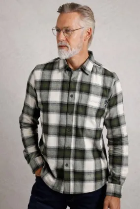 BROXTON ORGANIC CHECK L/S SHIRT 203058-GREEN