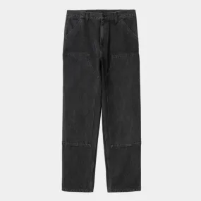 Carhartt WIP Double Knee Pant Black Stone Washed Denim