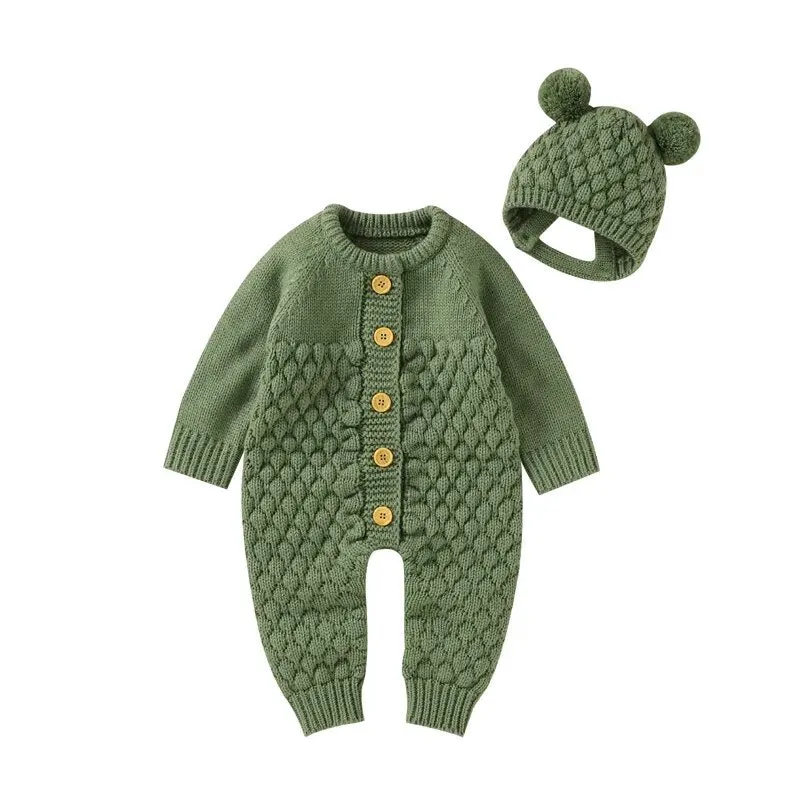 Cozy Cable Knit Baby Winter Ensemble