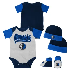 DALLAS MAVERICKS NIKE OUTERSTUFF TODDLER ONESIE AND BOOTIE SET