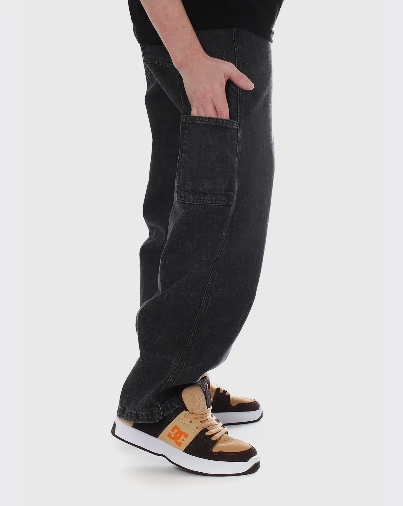 DC Worker Carpenter Denim Pant - Black - Sale