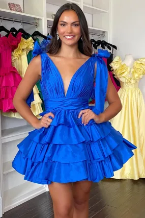 Deep V-neck Short Homecoming Party Dresses, Newest Prom Dresses, Girl Graduation Mini Prom Dresses