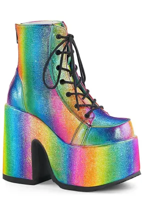 DemoniaCult CAMEL 203 Boots Rainbow