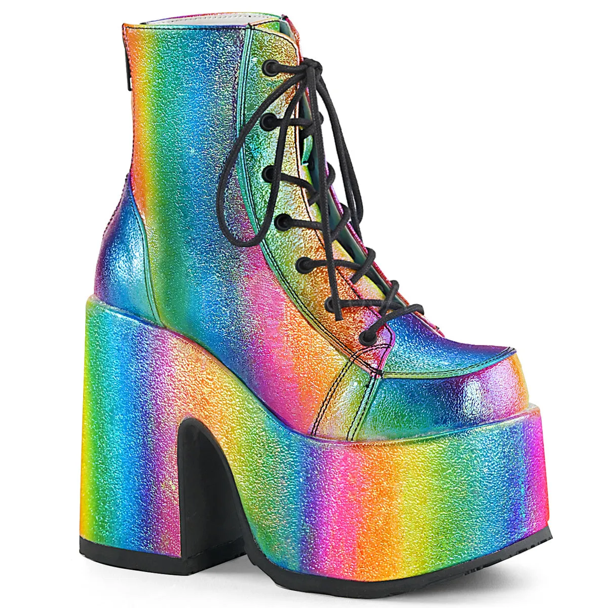 DemoniaCult CAMEL 203 Boots Rainbow