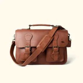 Denver Leather Briefcase | Autumn Brown