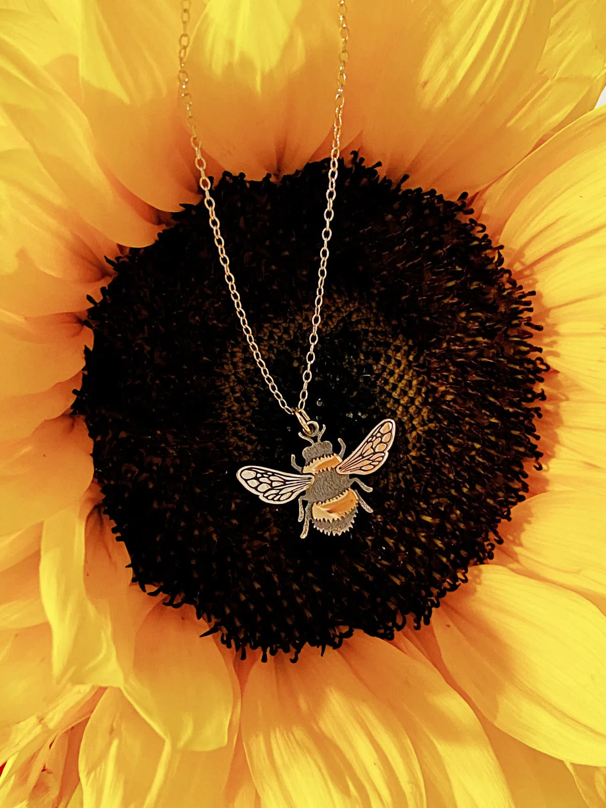 Detailed Bumblebee Necklace