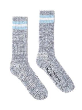 Everyday Stripe Sock Cornish Blue