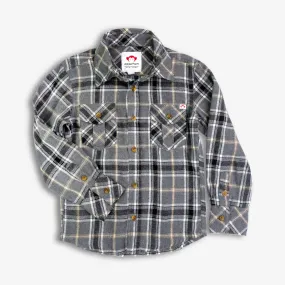 Flannel Shirt | Greige Plaid