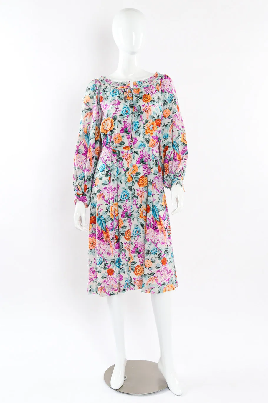 Floral Pheasant Dress