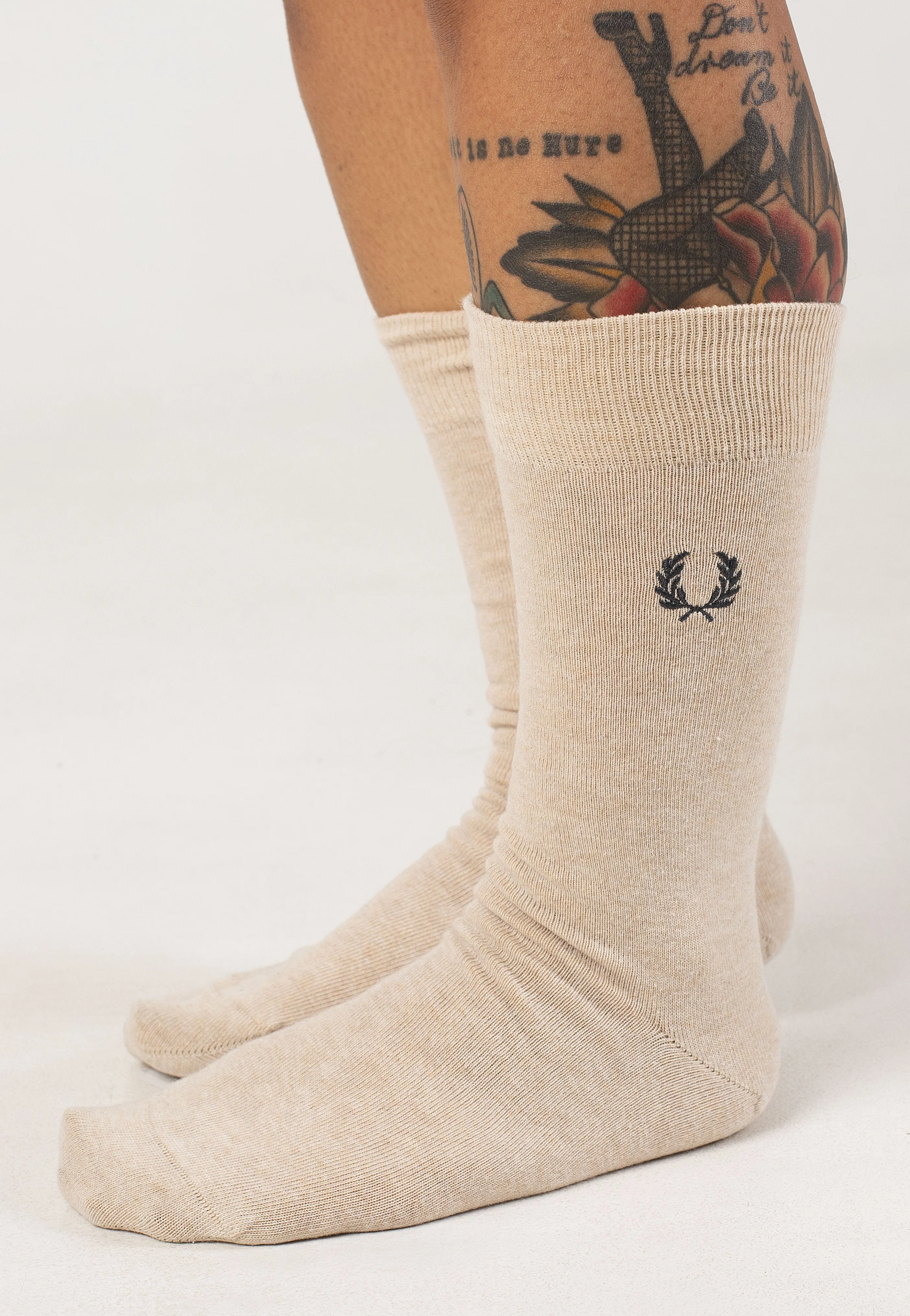 Fred Perry - Classic Laurel Wreath Porridge/ Anchor Grey - Socks