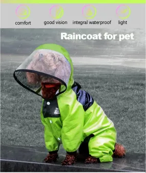 Glam Paws  Pet Raincoat, Jumpsuit Waterproof, Jacket