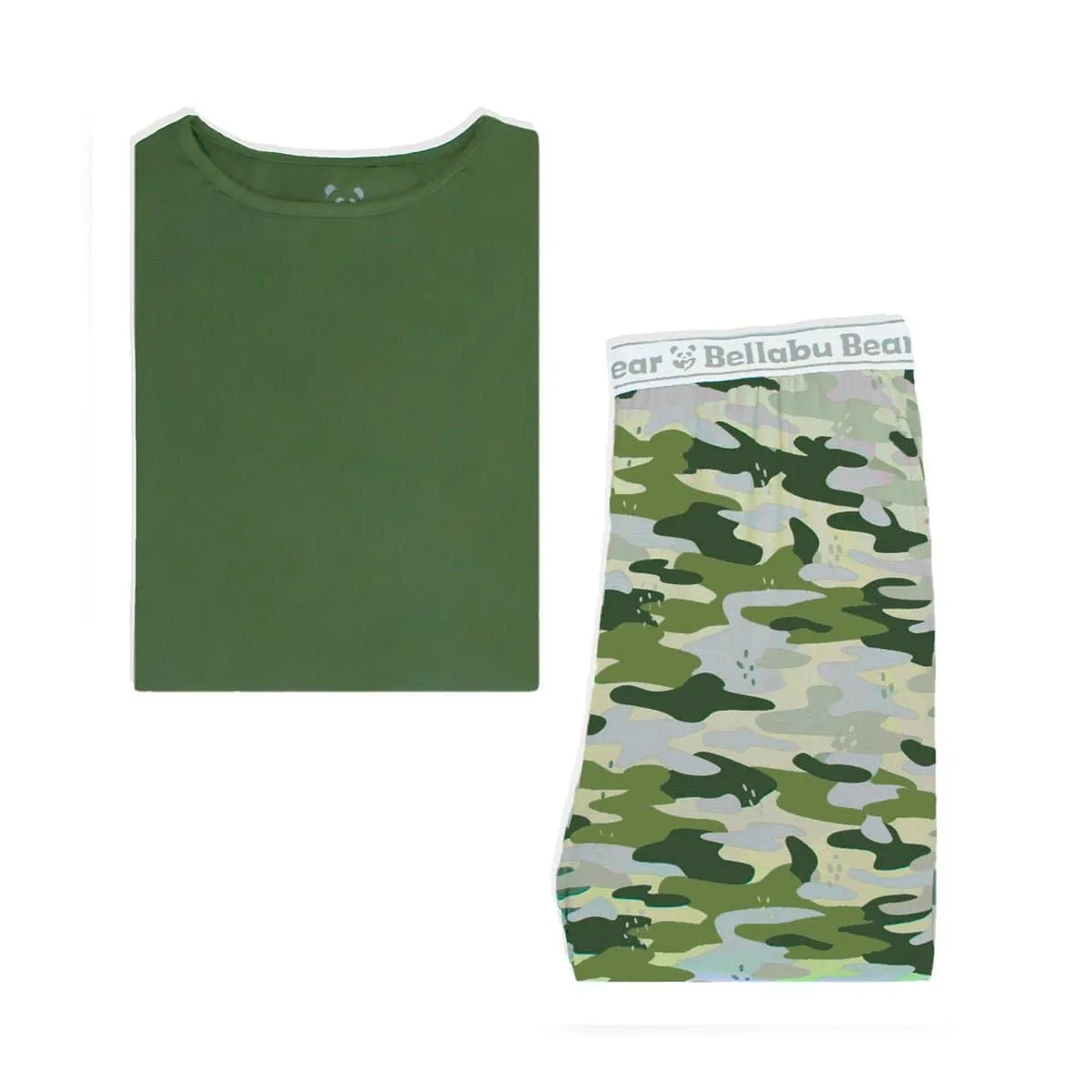 Green Camo Men's Pajama Set