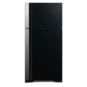 Hitachi R-VG750PM-1 GBK Fridge 2 Doors G655L Inverter Glass