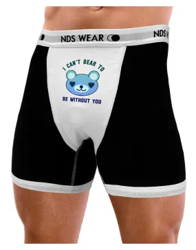 I Can't Bear to be Without You Blue Mens Boxer Brief Underwear by NDS Wear