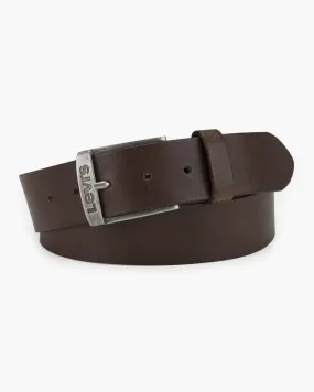 Levi's New Duncan Leather Belt - Dark Brown