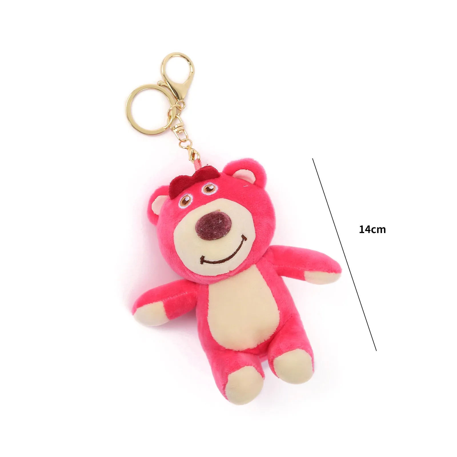 Lotso Bear Soft-Toy Keychain.