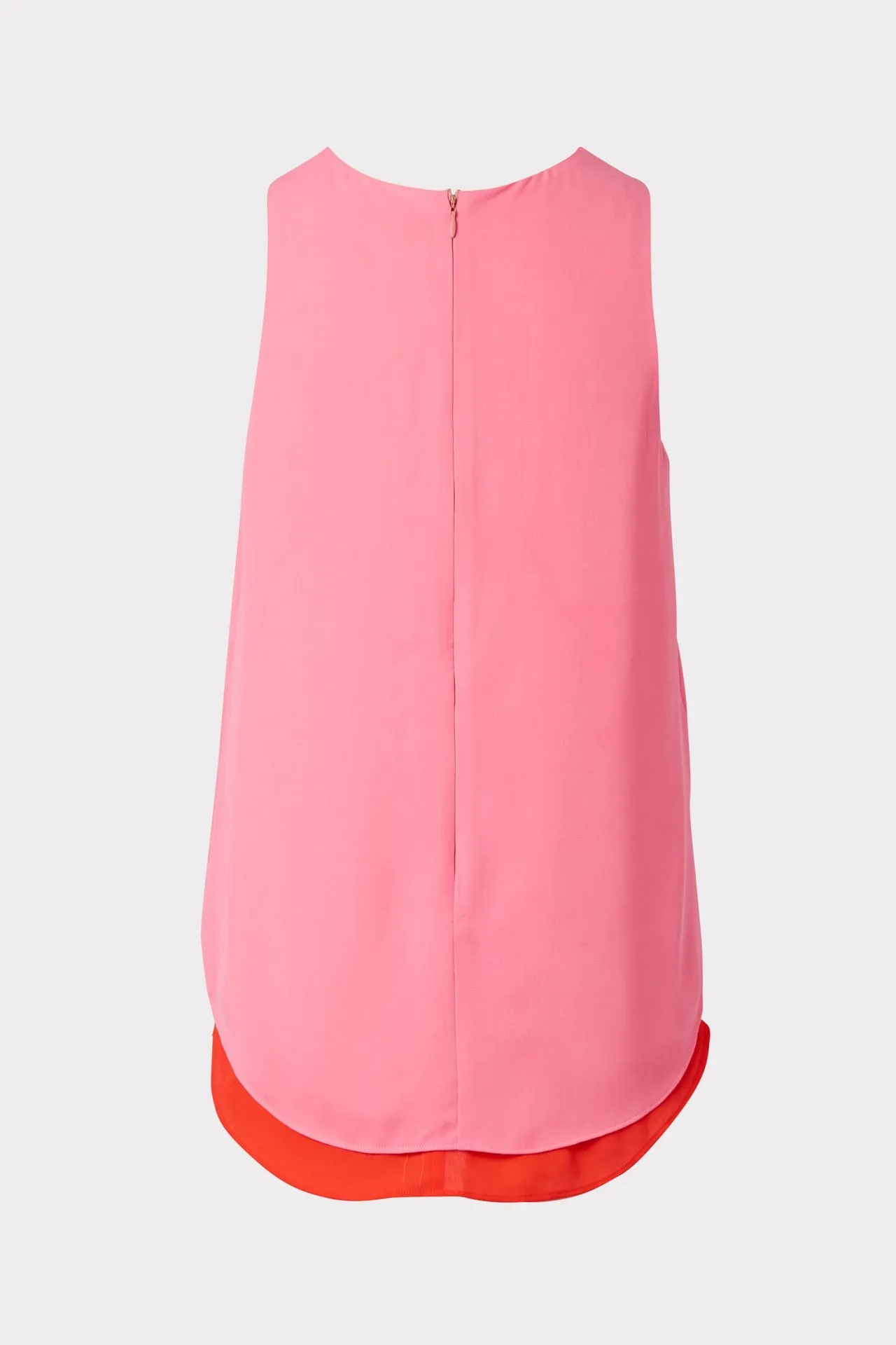 Megan Layered-Hem Georgette Tank