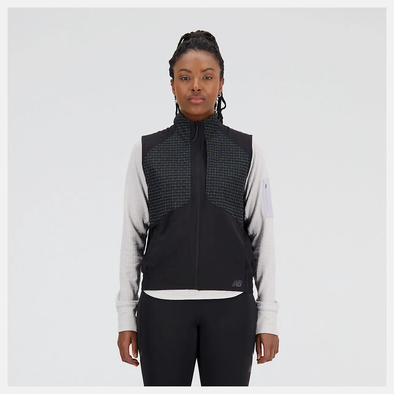 New Balance Impact Run Luminous Packable Vest (Womens) - Black