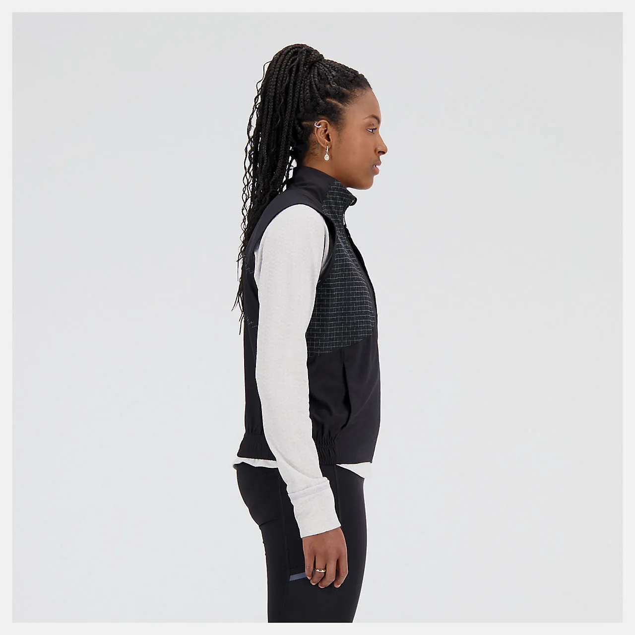 New Balance Impact Run Luminous Packable Vest (Womens) - Black