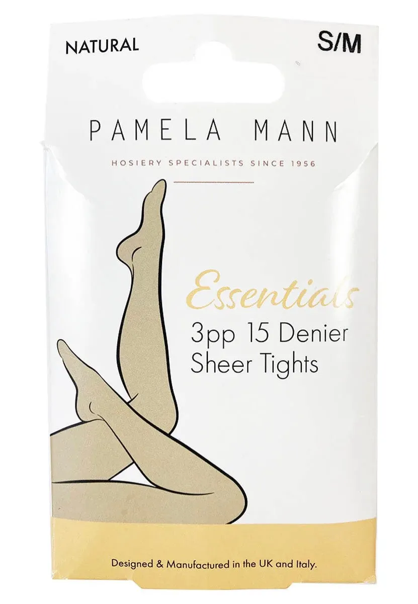 Pamela Mann - 15 Denier Sheer Pack Of 3 Essential Nude - Tights