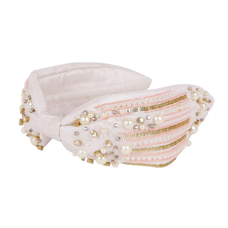 Pearl Sequin Bead Embellished Headband