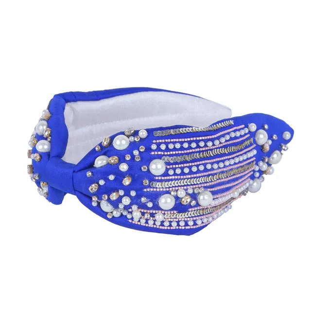 Pearl Sequin Bead Embellished Headband