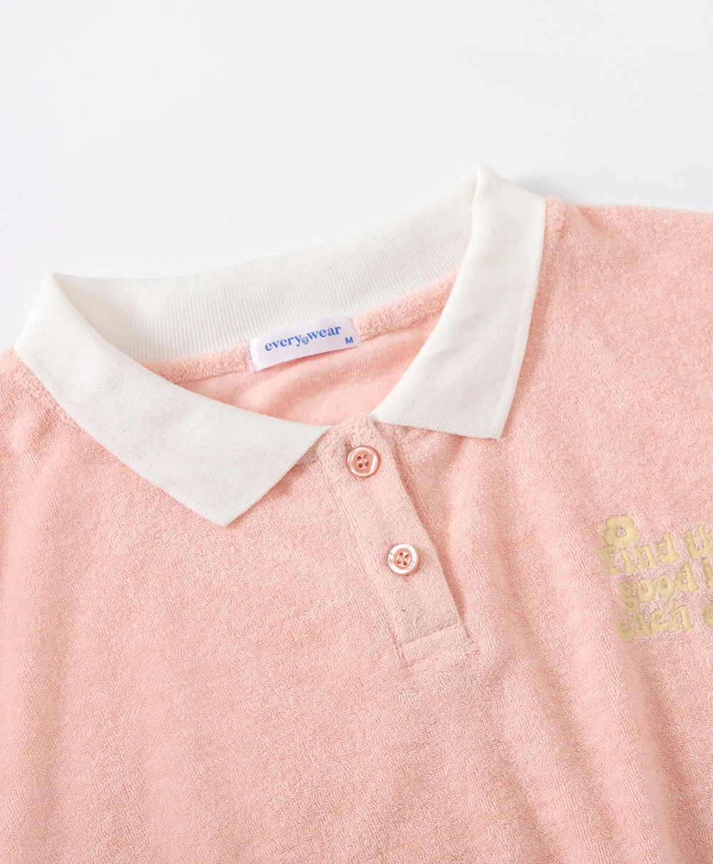 Picnic Perfect Crop Polo Top