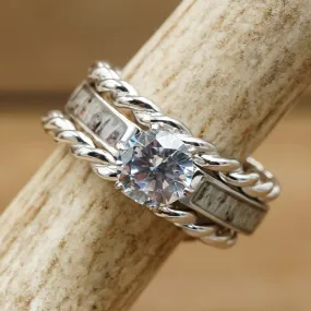 Twisted Grand Cascade Wedding Set